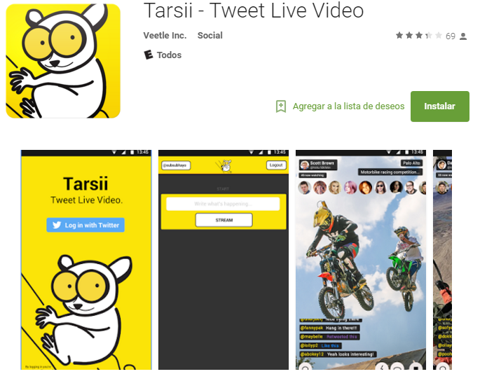 tarsii app de streaming