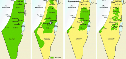 Mapa Israel Palestina